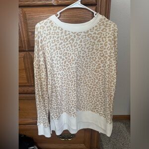 Time and Tru Cheetah Slit Blouse